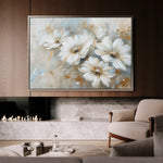 Floral 646 Canvas Art 18" x 24" / 45 x 60 cm / Black
