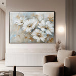 Floral 646 Canvas Art 18" x 24" / 45 x 60 cm / Black
