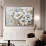Floral 646 Canvas Art 18" x 24" / 45 x 60 cm / Black