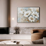 Floral 646 Canvas Art 18" x 24" / 45 x 60 cm / Black