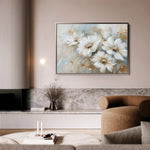 Floral 646 Canvas Art 60 x 40 cm / Black