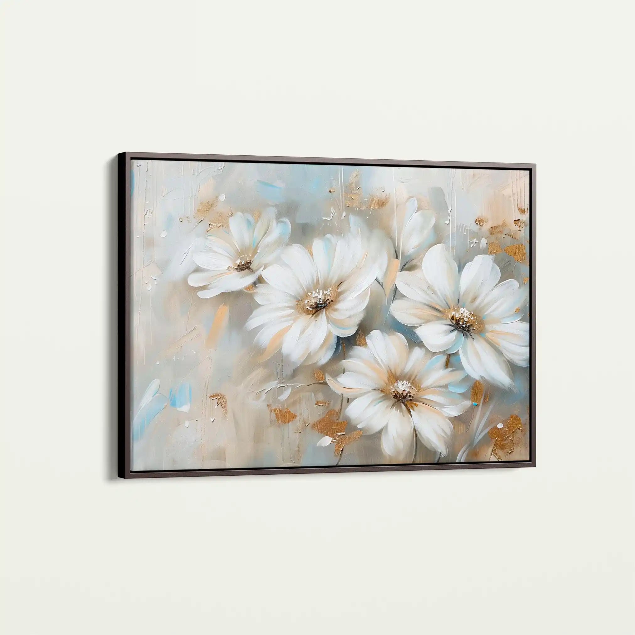 Floral 646 Canvas Art 60 x 40 cm / Black