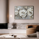 Floral 647 Canvas Art 18" x 24" / 45 x 60 cm / Black