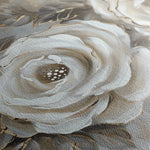 Floral 647 Canvas Art 18" x 24" / 45 x 60 cm / Black