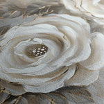 Floral 647 Canvas Art 60 x 40 cm / Black