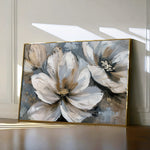 Floral 648 Canvas Art 18" x 24" / 45 x 60 cm / Black