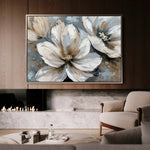 Floral 648 Canvas Art 18" x 24" / 45 x 60 cm / Black