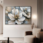 Floral 648 Canvas Art 18" x 24" / 45 x 60 cm / Black