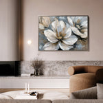 Floral 648 Canvas Art 18" x 24" / 45 x 60 cm / Black