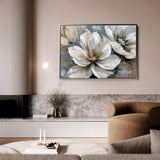 Floral 648 Canvas Art 18" x 24" / 45 x 60 cm / Black