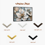 Floral 648 Canvas Art 60 x 40 cm / Black