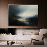 Abstract 649 Canvas Art 18" x 24" / 45 x 60 cm / Black