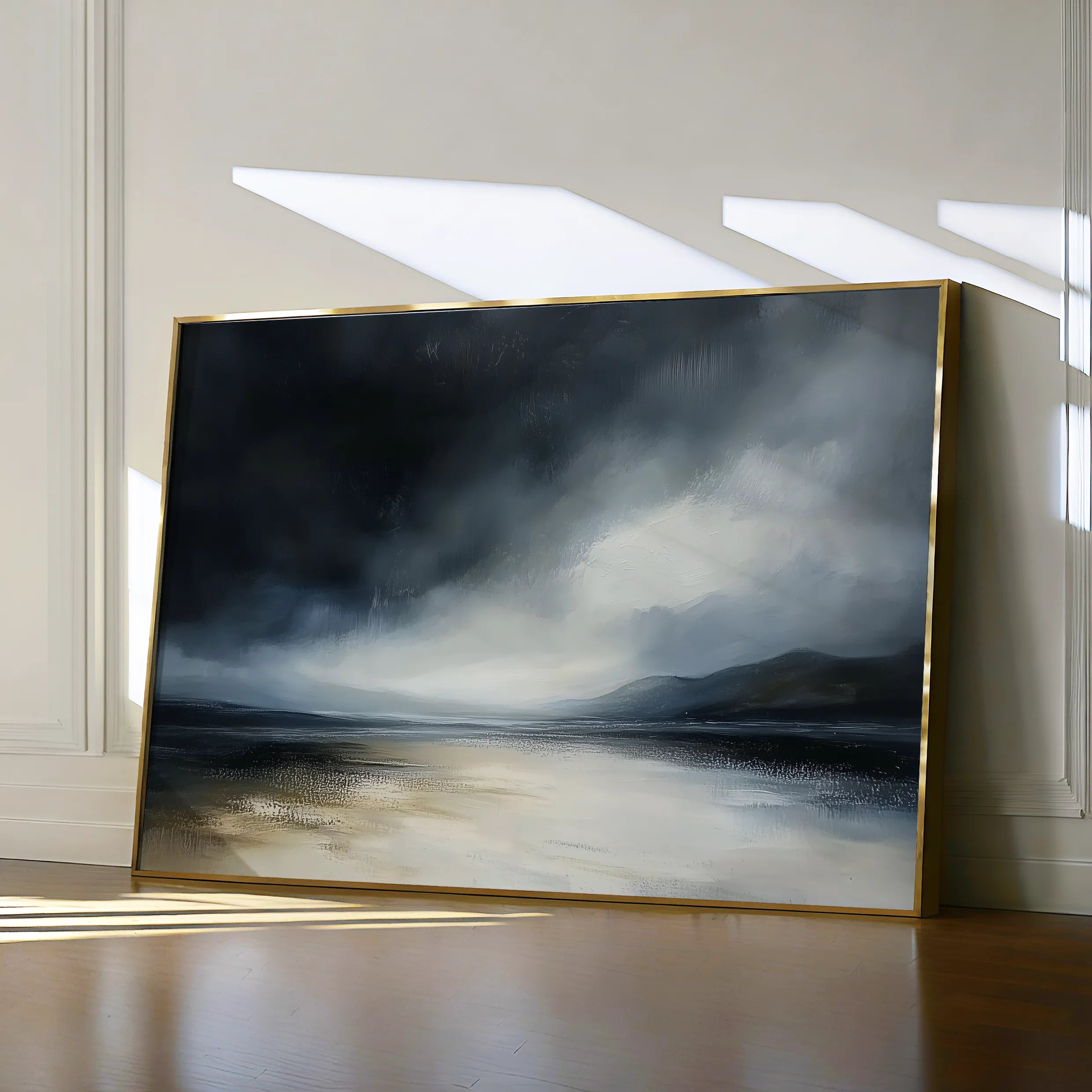 Abstract 650 Canvas Art 18" x 24" / 45 x 60 cm / Black