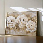 Floral 650 Canvas Art 18" x 24" / 45 x 60 cm / Black