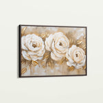 Floral 650 Canvas Art 18" x 24" / 45 x 60 cm / Black