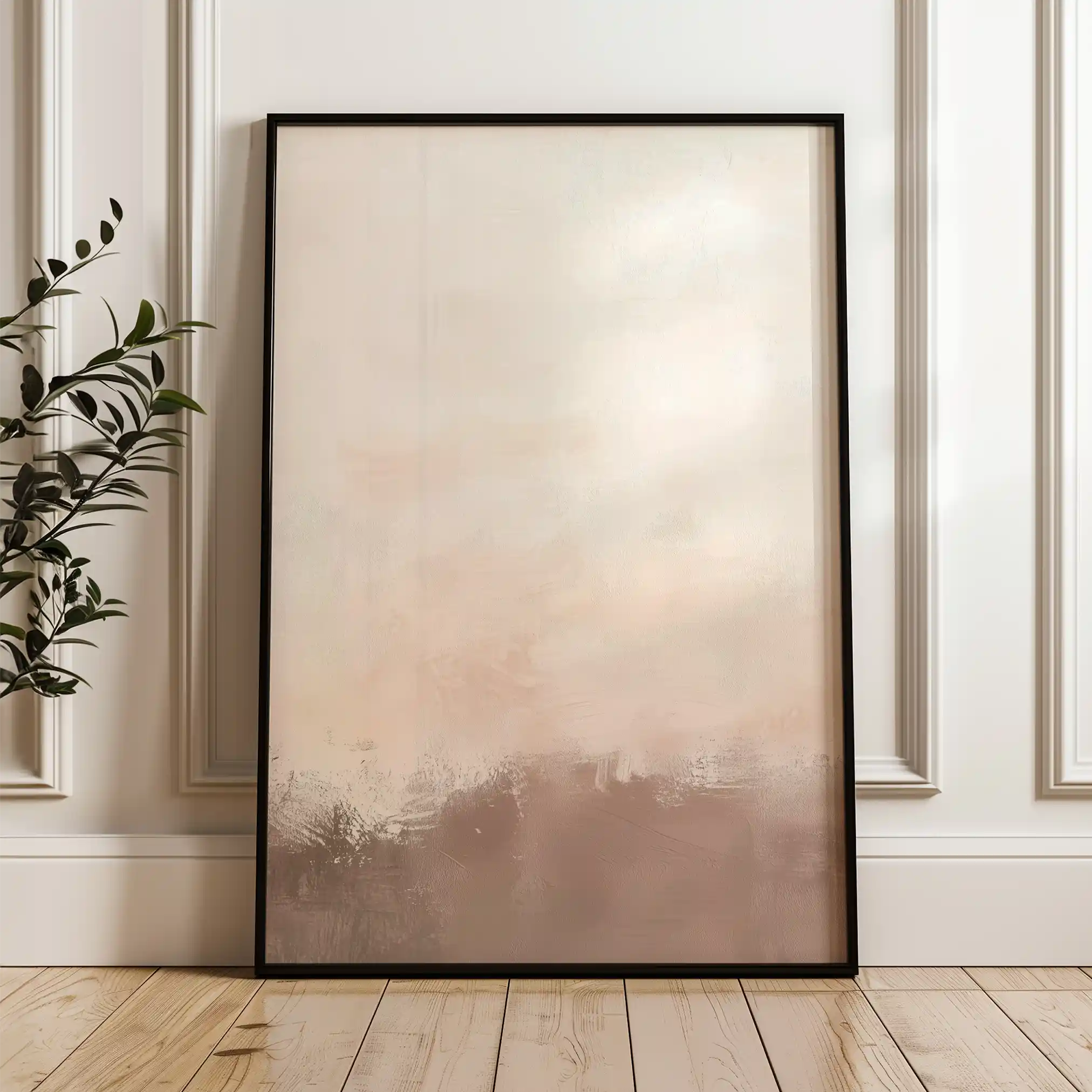 Abstract 651 Canvas Art 18" x 24" / 45 x 60 cm / Black