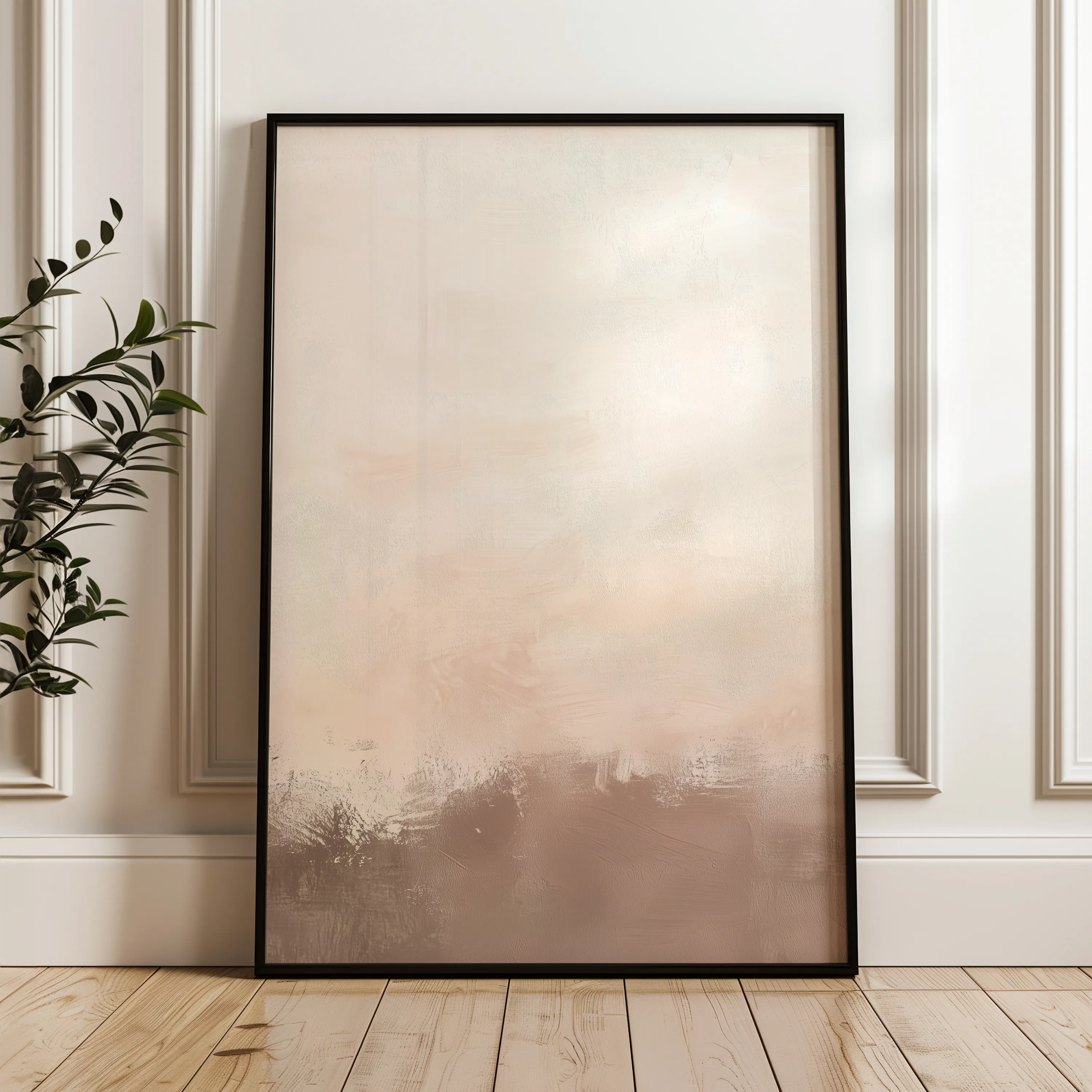 Abstract 651 Canvas Art 18" x 24" / 45 x 60 cm / Black
