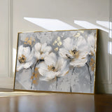 Floral 651 Canvas Art 18" x 24" / 45 x 60 cm / Black