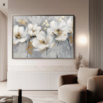 Floral 651 Canvas Art 18" x 24" / 45 x 60 cm / Black