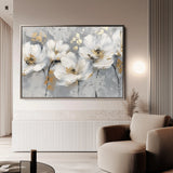 Floral 651 Canvas Art 18" x 24" / 45 x 60 cm / Black