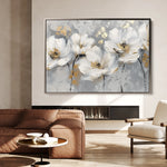 Floral 651 Canvas Art 18" x 24" / 45 x 60 cm / Black