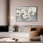 Floral 651 Canvas Art 18" x 24" / 45 x 60 cm / Black