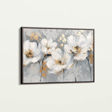 Floral 651 Canvas Art 18" x 24" / 45 x 60 cm / Black
