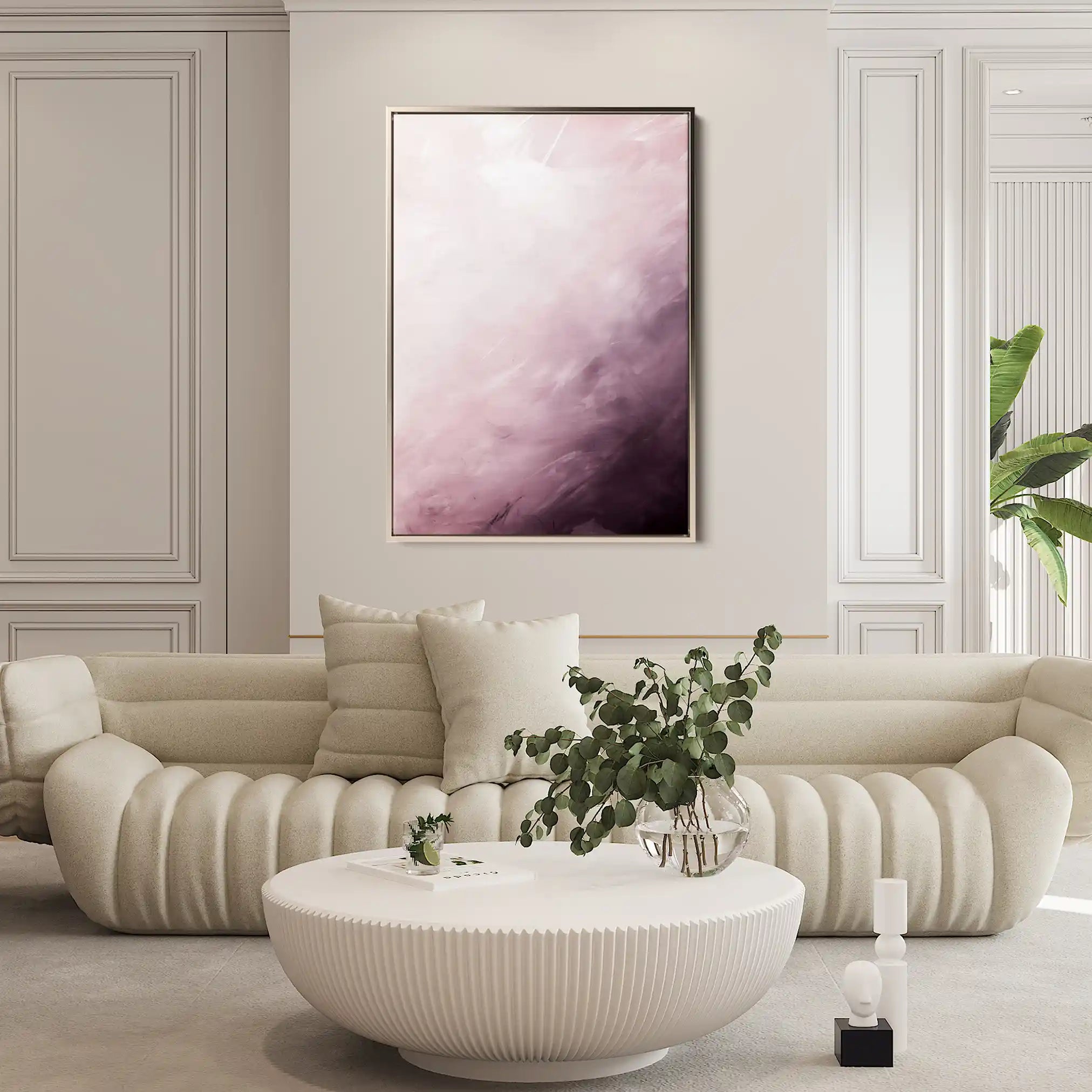 Abstract 652 Canvas Art 60 x 40 cm / Black