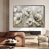 Floral 652 Canvas Art 18" x 24" / 45 x 60 cm / Black