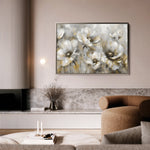 Floral 652 Canvas Art 18" x 24" / 45 x 60 cm / Black