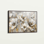 Floral 652 Canvas Art 18" x 24" / 45 x 60 cm / Black