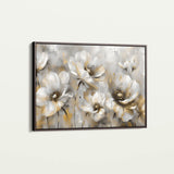 Floral 652 Canvas Art 18" x 24" / 45 x 60 cm / Black