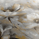 Floral 652 Canvas Art 18" x 24" / 45 x 60 cm / Black