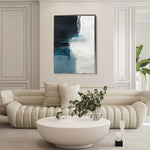 Abstract 653 Canvas Art 18" x 24" / 45 x 60 cm / Black