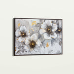 Floral 653 Canvas Art 18" x 24" / 45 x 60 cm / Black