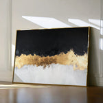 Abstract 654 Canvas Art 18" x 24" / 45 x 60 cm / Black