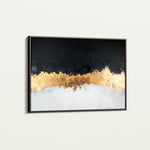 Abstract 654 Canvas Art 18" x 24" / 45 x 60 cm / Black