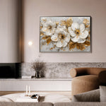 Floral 654 Canvas Art 18" x 24" / 45 x 60 cm / Black