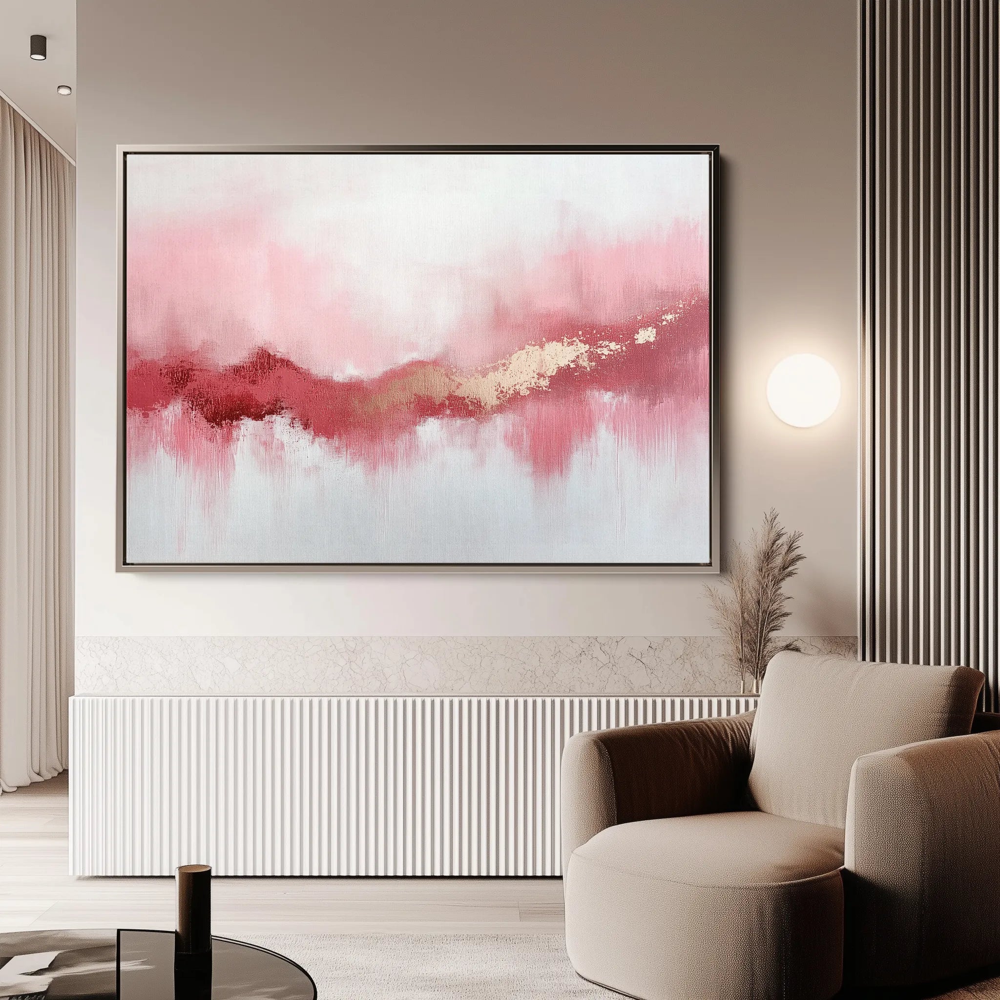 Abstract 655 Canvas Art 18" x 24" / 45 x 60 cm / Black