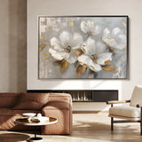 Floral 655 Canvas Art 18" x 24" / 45 x 60 cm / Black