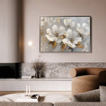 Floral 655 Canvas Art 18" x 24" / 45 x 60 cm / Black