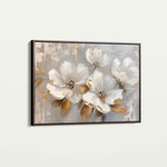 Floral 655 Canvas Art 18" x 24" / 45 x 60 cm / Black