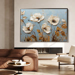 Floral 656 Canvas Art 18" x 24" / 45 x 60 cm / Black
