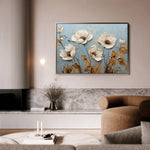 Floral 656 Canvas Art 18" x 24" / 45 x 60 cm / Black