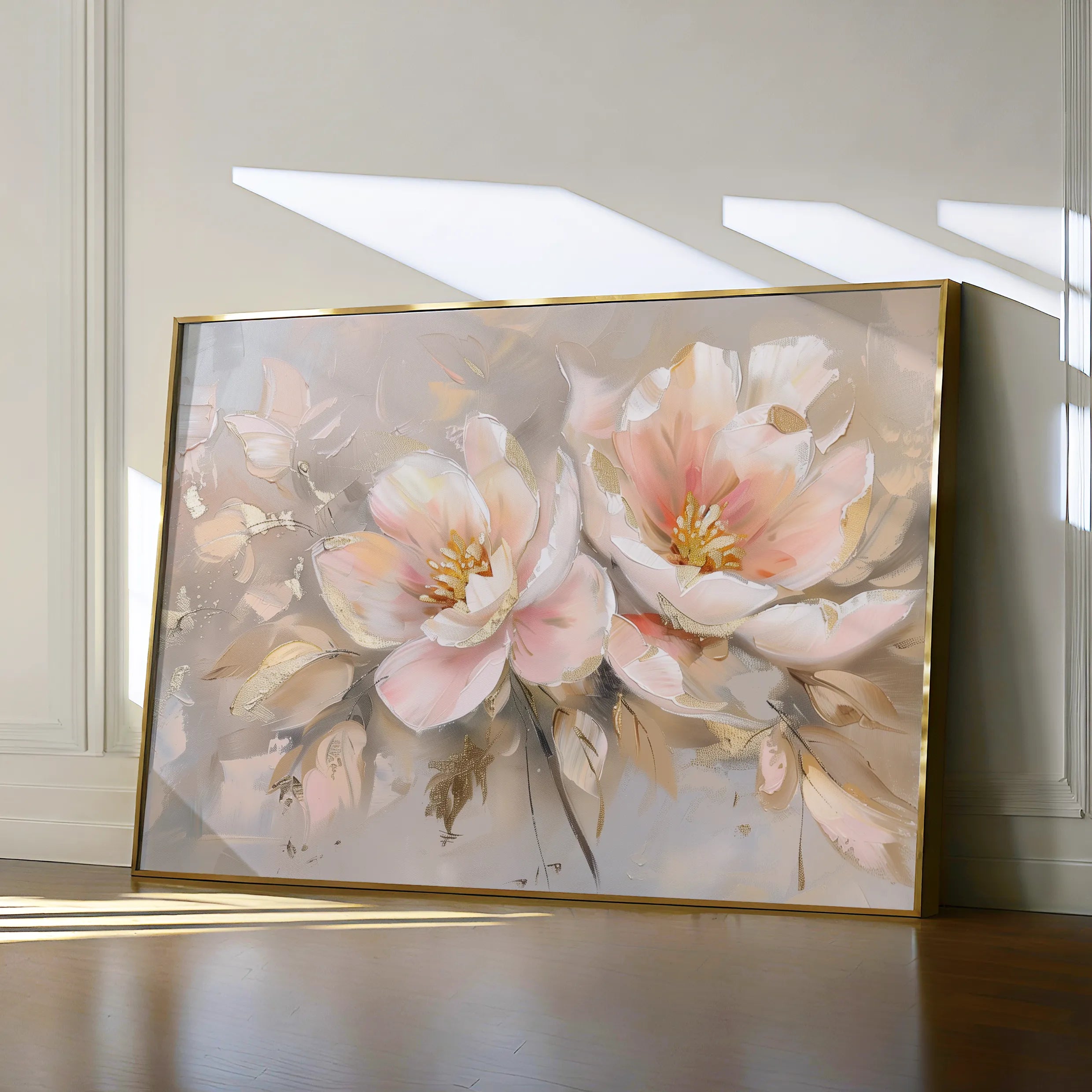 Floral 657 Canvas Art 18" x 24" / 45 x 60 cm / Black