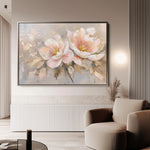Floral 657 Canvas Art 18" x 24" / 45 x 60 cm / Black