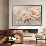 Floral 657 Canvas Art 18" x 24" / 45 x 60 cm / Black