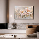 Floral 657 Canvas Art 18" x 24" / 45 x 60 cm / Black