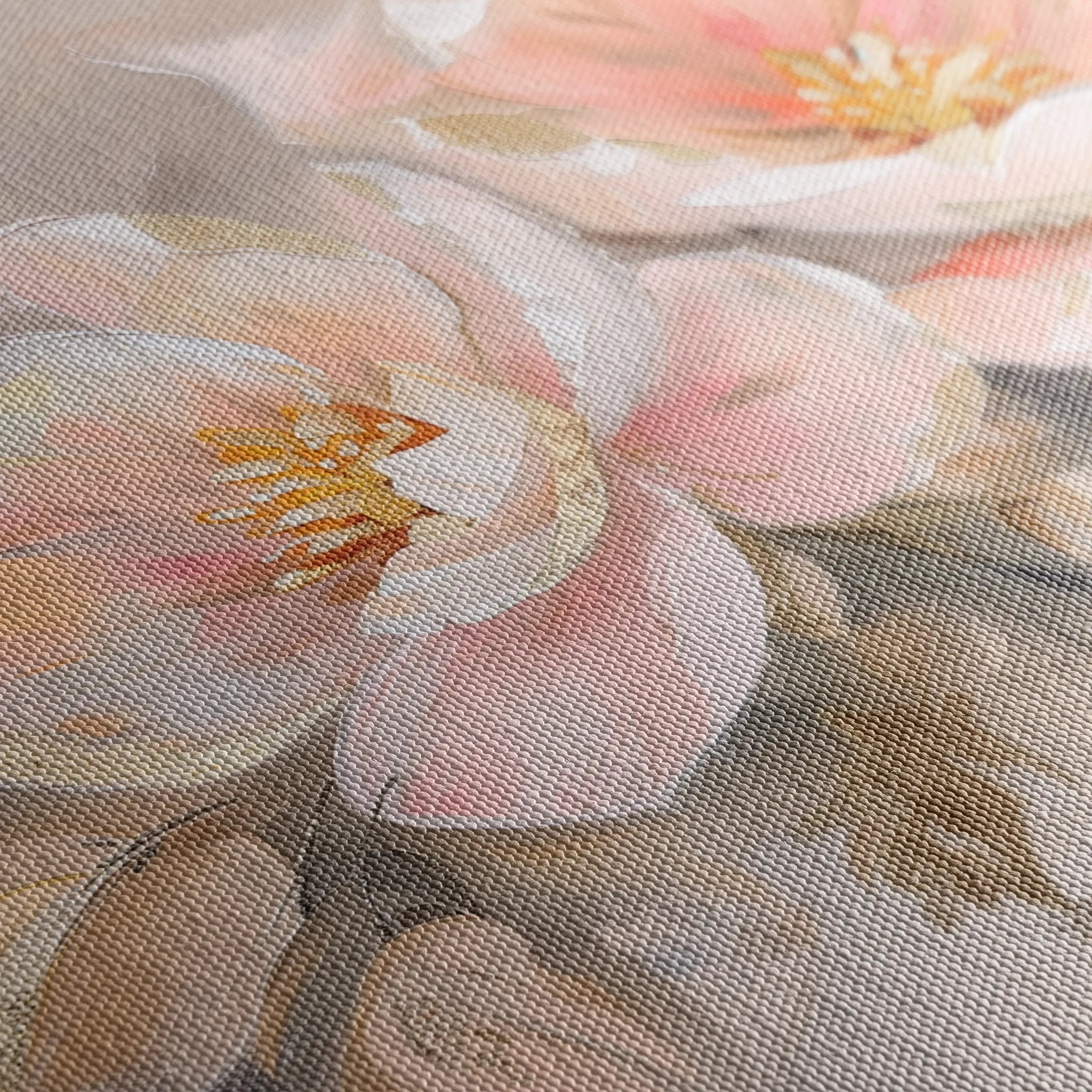 Floral 657 Canvas Art 18" x 24" / 45 x 60 cm / Black