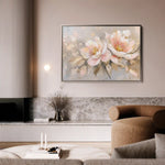 Floral 657 Canvas Art 60 x 40 cm / Black